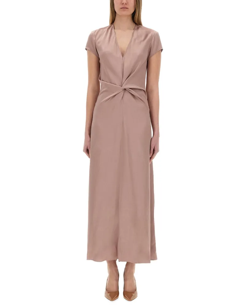 ALYSI Satin Kleid Pink