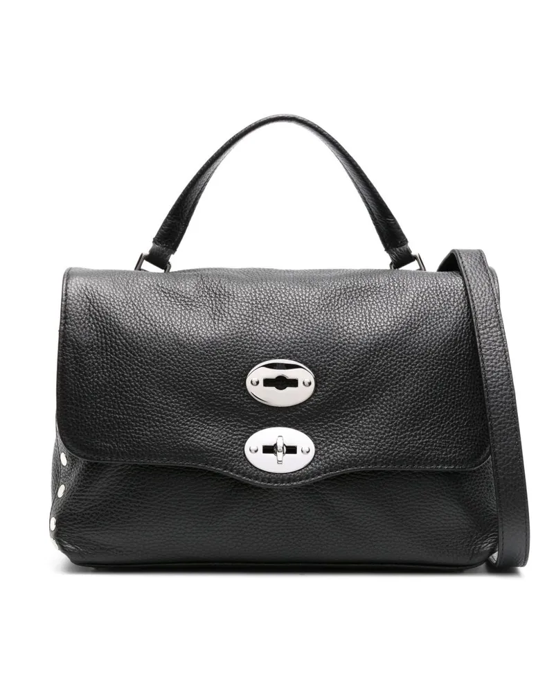 Zanellato Postina Daily Kleine Lederhandtasche Black