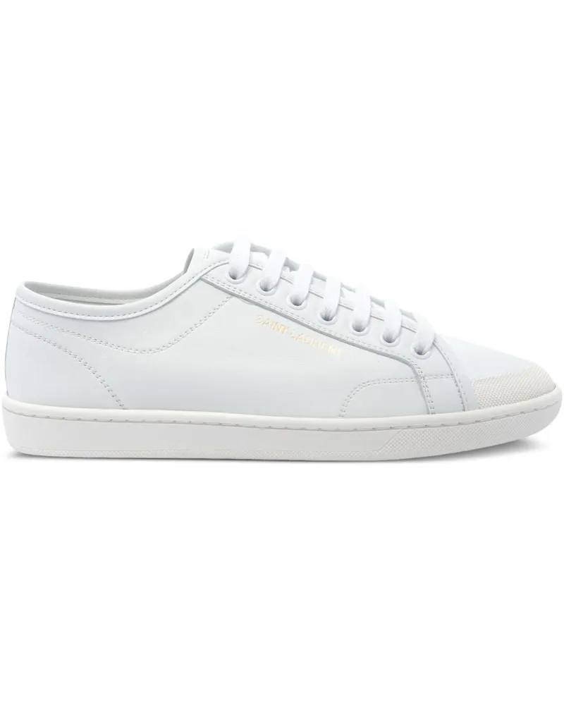 Saint Laurent Gym Ledersneaker White