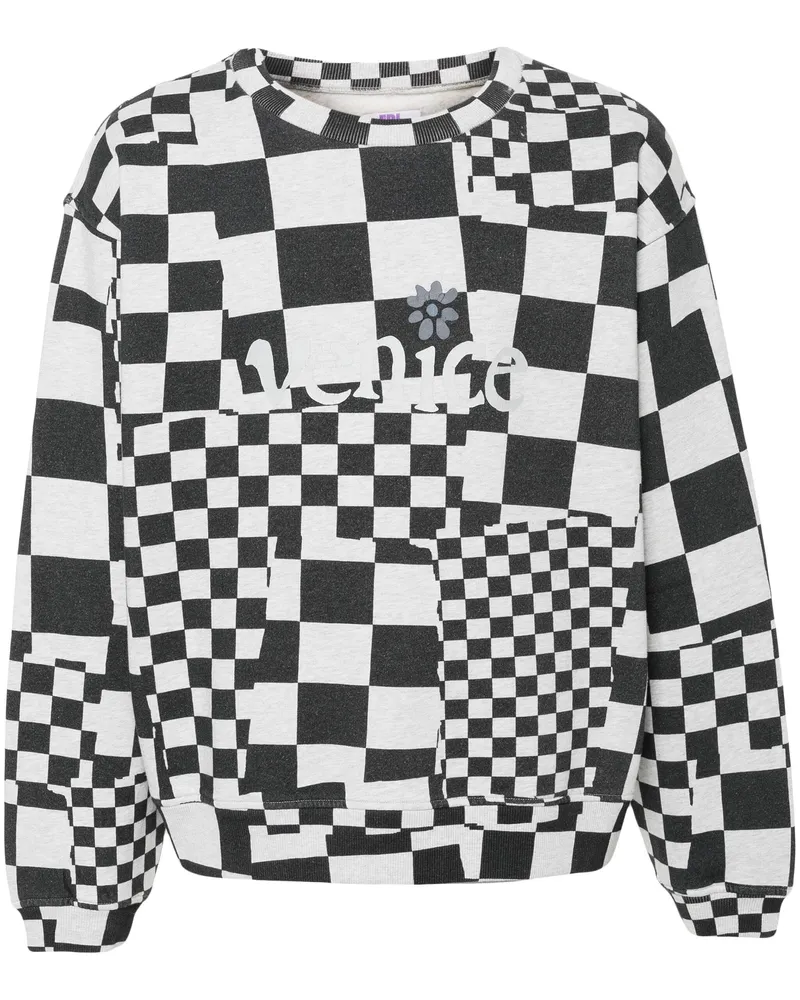 ERL Herren Venice Checker Crewneck stricken 