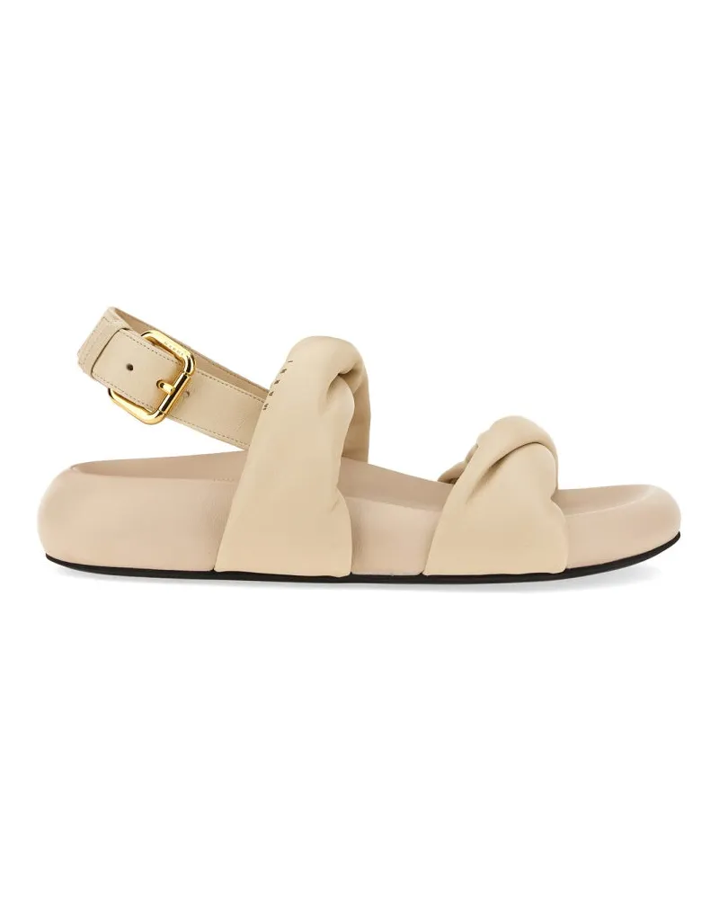 Marni Ledersandale Ivory