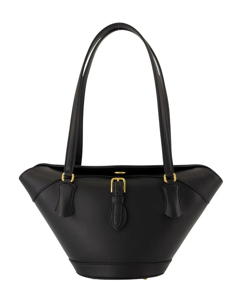 Dolce & Gabbana Capri Umhängetasche  Leder schwarz Schwarz