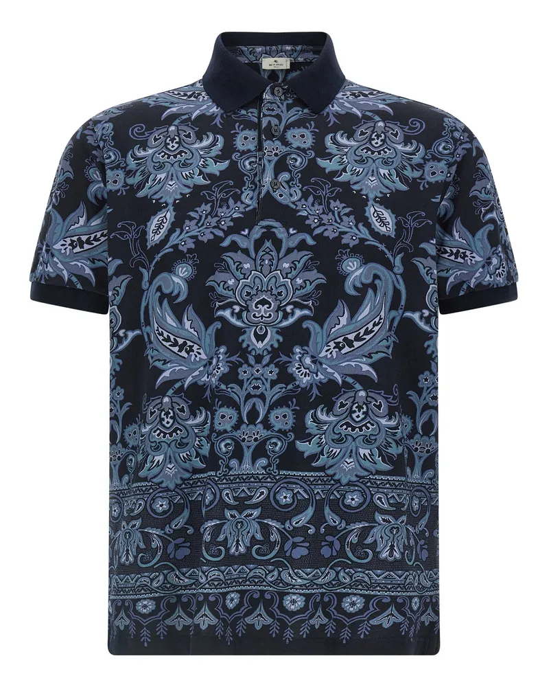 Etro Press Polo -Hemd Blue