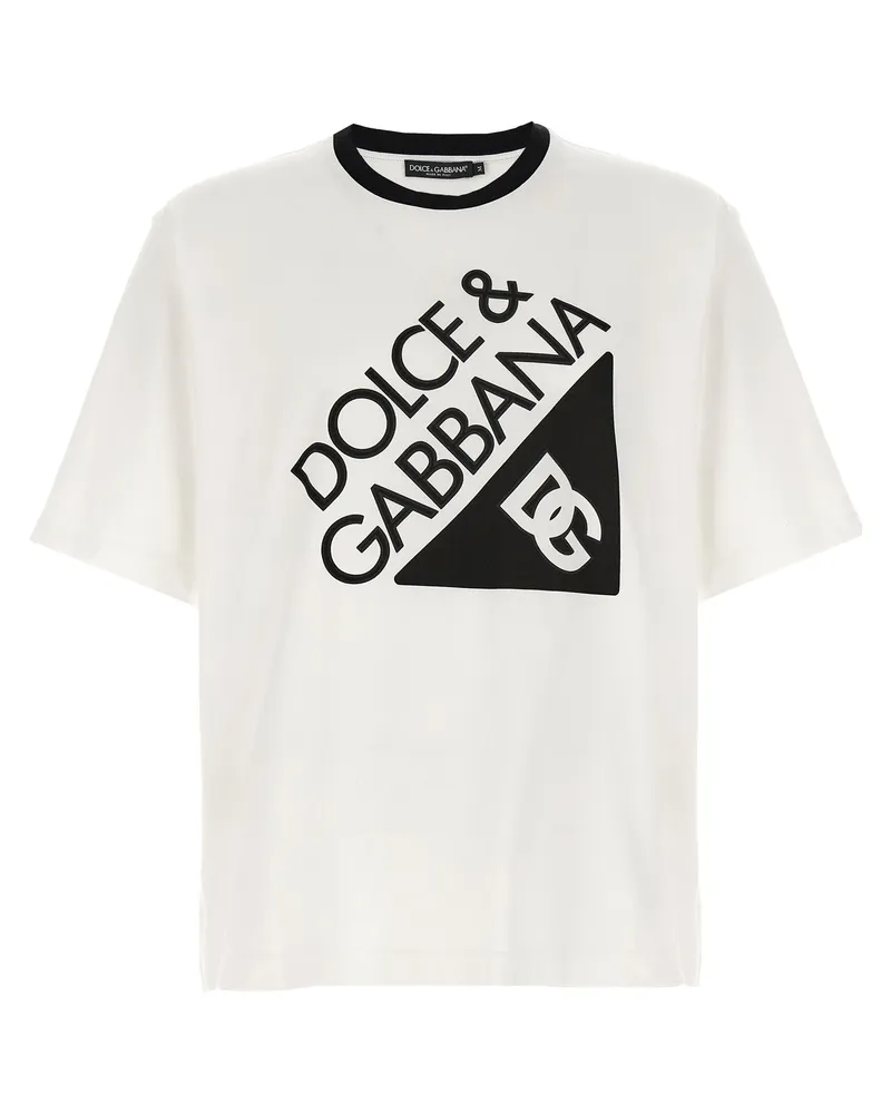 Dolce & Gabbana gedrucktes T -Shirt White