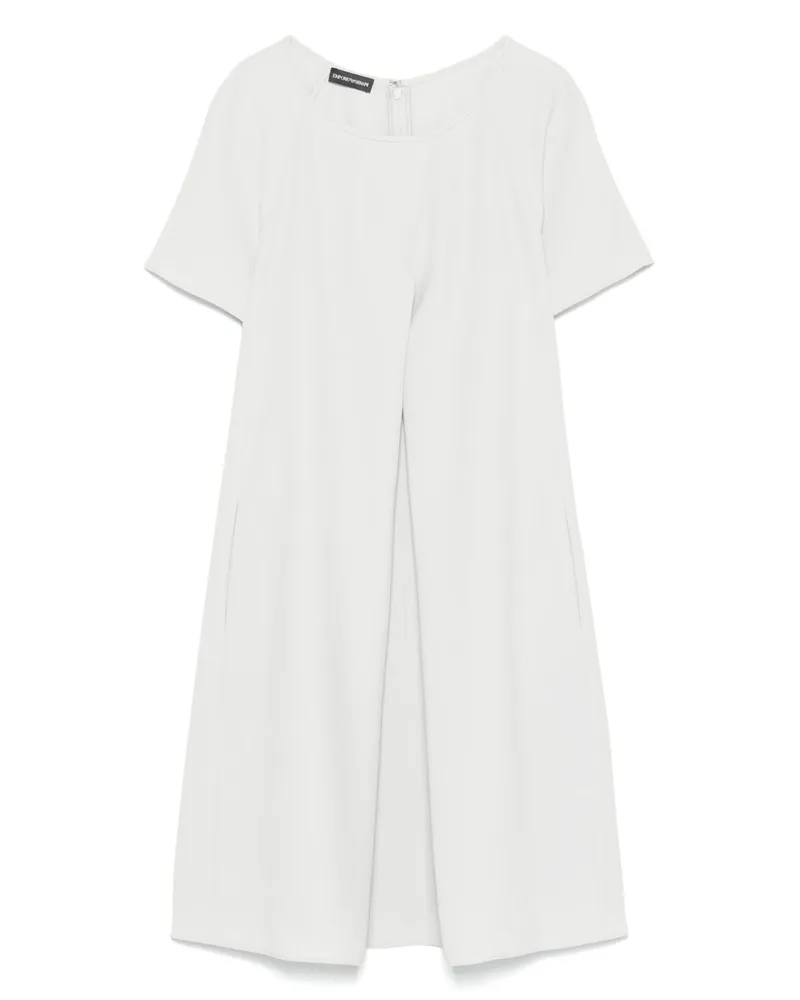 Emporio Armani Cady Short Dress Beige