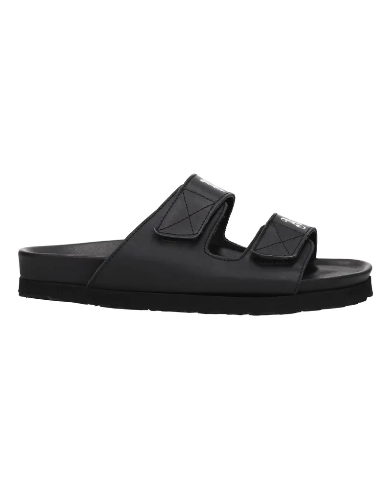 Palm Angels Damens Sandalen Leder Schwarz -