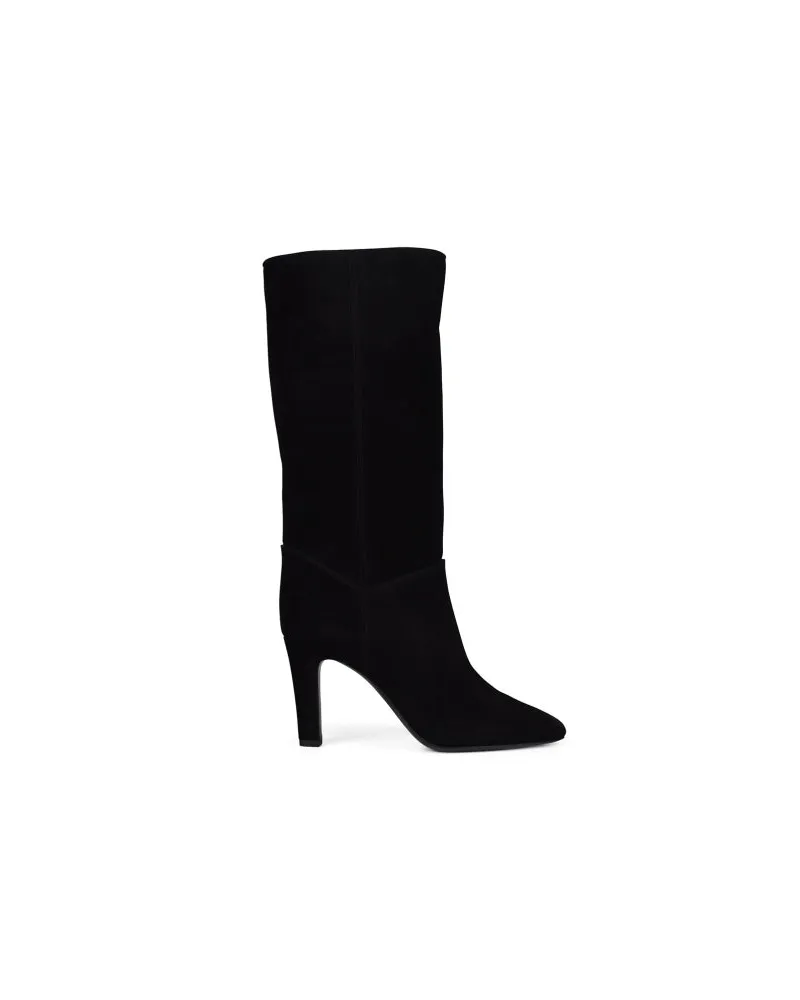 Saint Laurent Tracy Stiefel Black