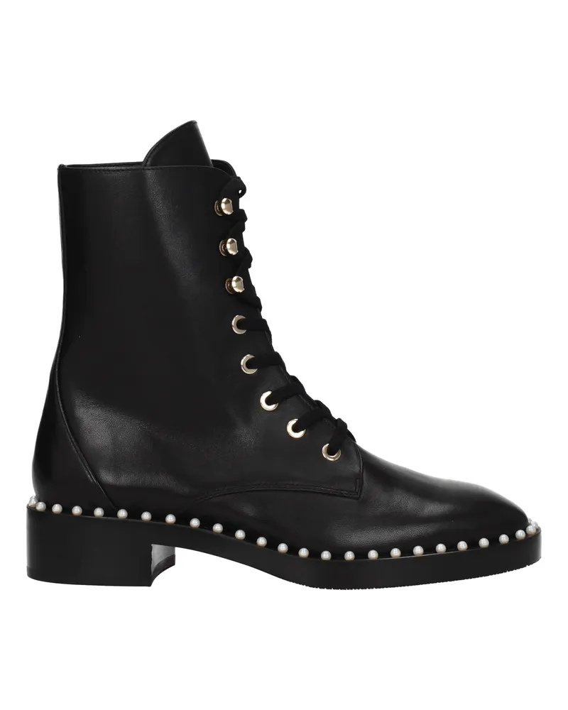 Stuart Weitzman Damens Lederstiefel Schwarz -