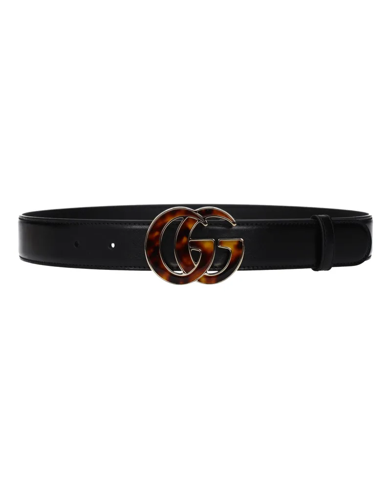 Gucci Marmont Damens Gürtel Leder Schwarz -