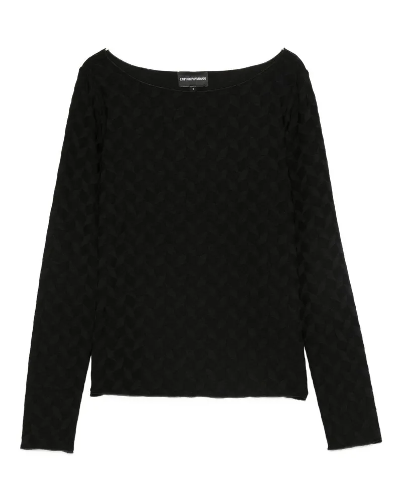 Emporio Armani Boot Hals -Jumper Black