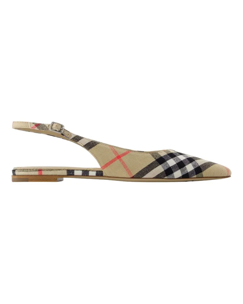 Burberry Dame 05 Slingbacks  Leinen Beige Beige