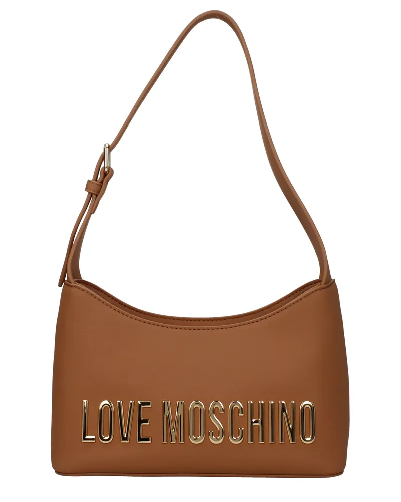 Moschino Damens Umhängetaschen Polyurethan Braun/Camel -