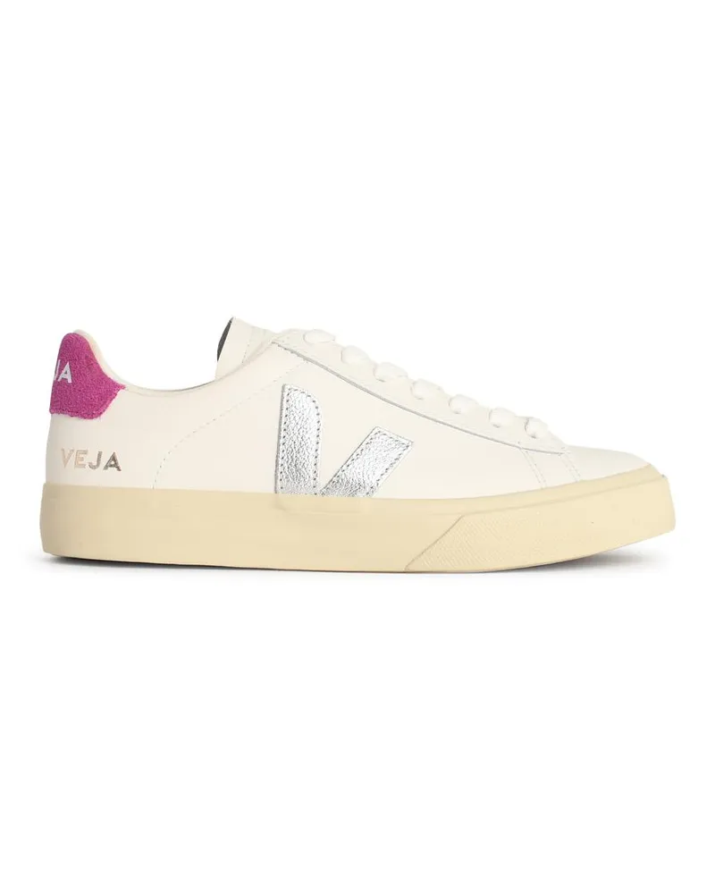 VEJA Campo' weiße Lear -Turnschuhe White