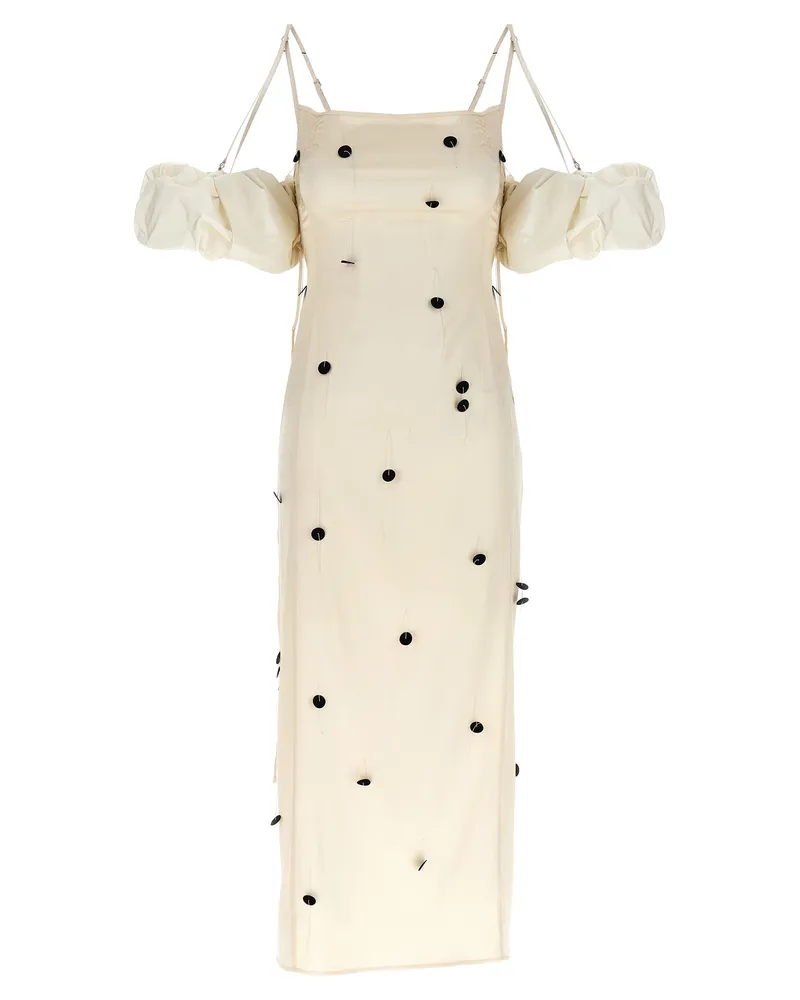 Jacquemus la Robe Chouchou' Kleid Weiß