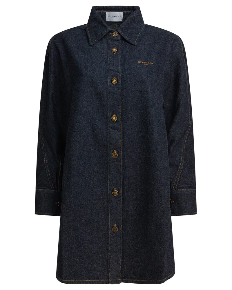 Givenchy Jeanshemd mit Stickerei Givenchy Blue