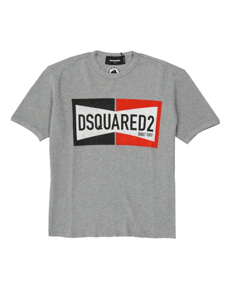 Dsquared2 Zwei -Ton -Logo T -Shirt Gray
