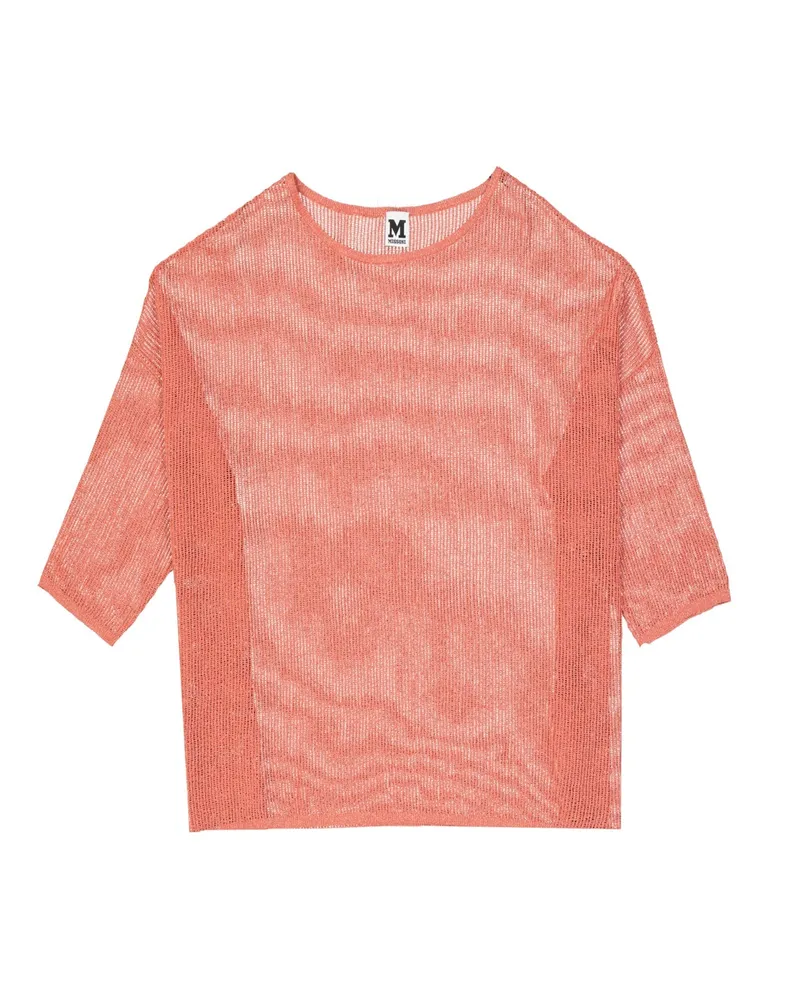 Missoni Missoni halbtransparenter Pullover Rosa