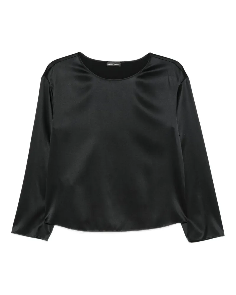 Emporio Armani Seidenoberteil Black