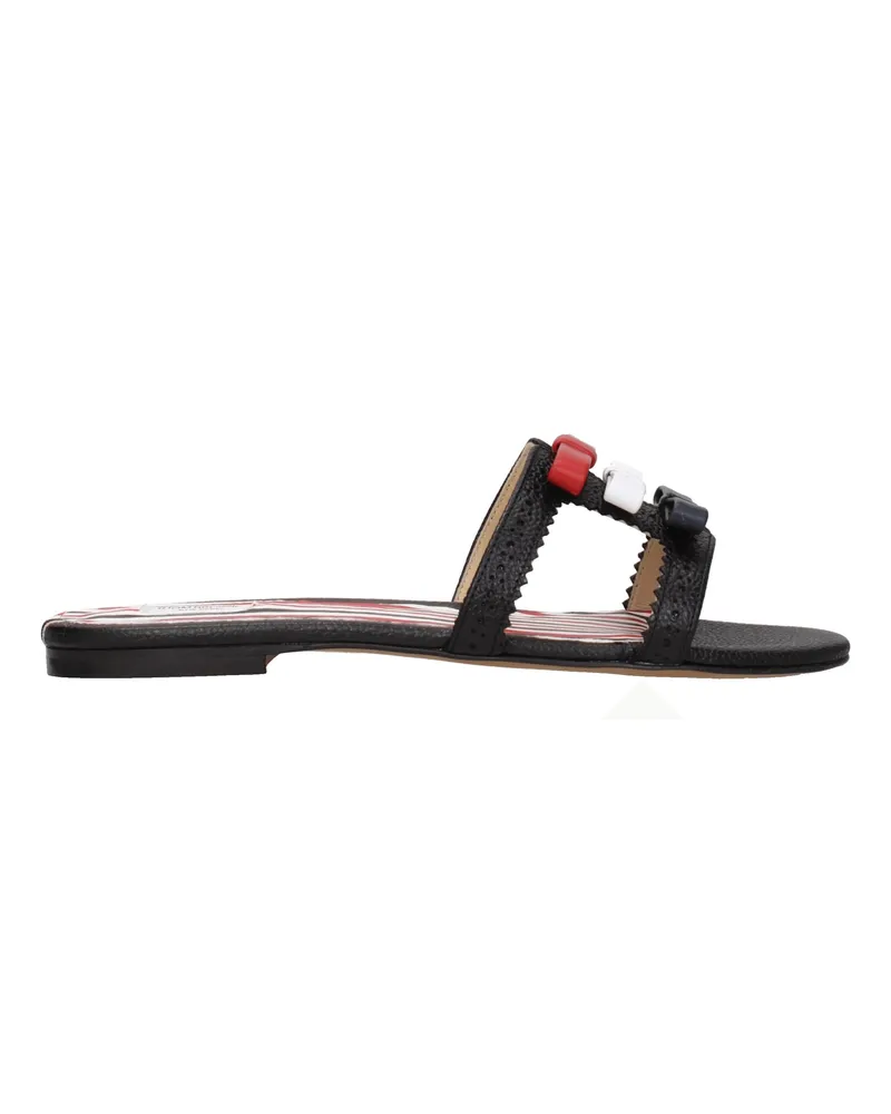 Thom Browne Pantoffeln und Hufe Frauen Leder schwarz -