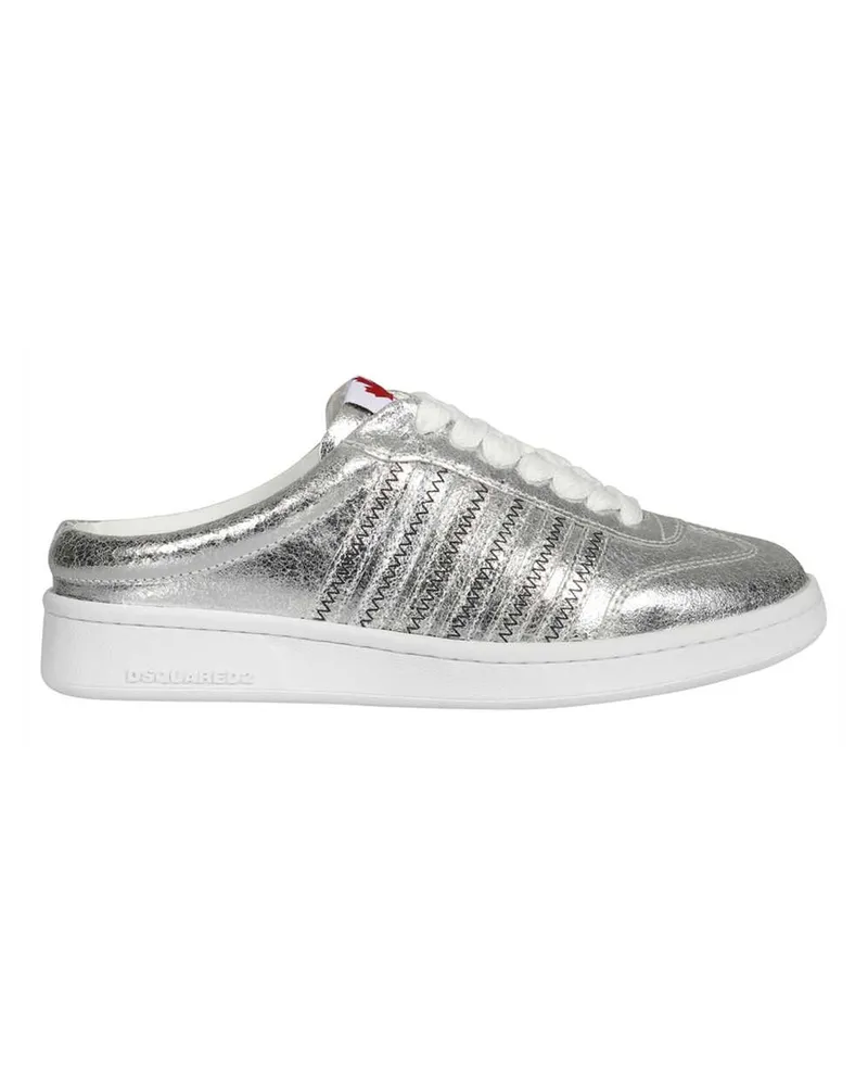 Dsquared2 Boxer Open Rücken -Turnschuhe Silver
