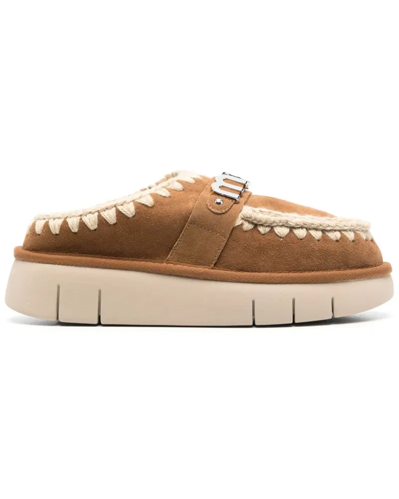 Mou Bounce Clog Pantoffeln Leather