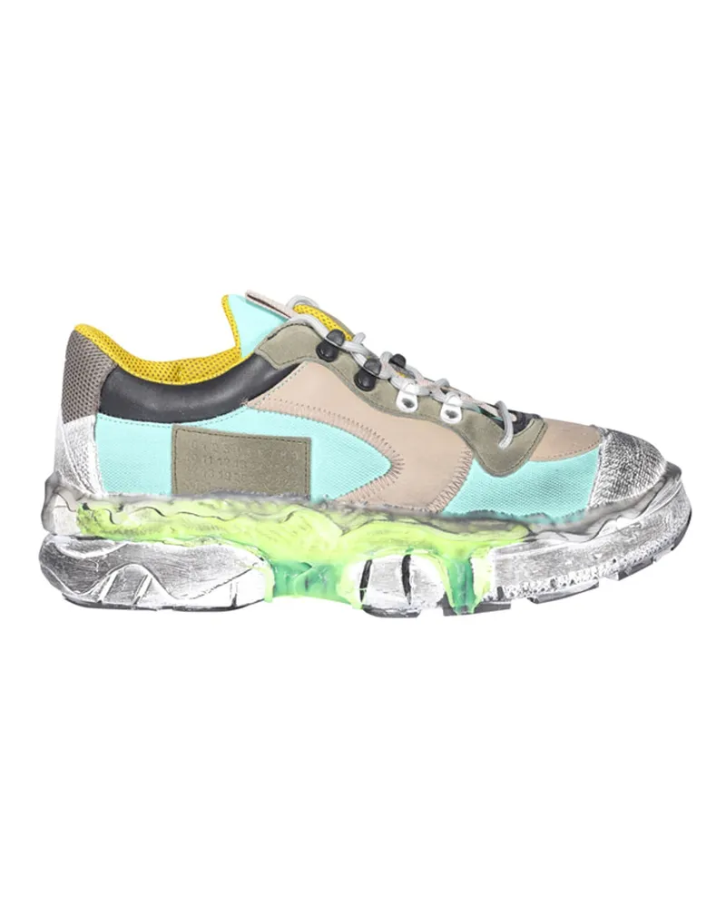 Maison Margiela schnüren Turnschuhe Grün