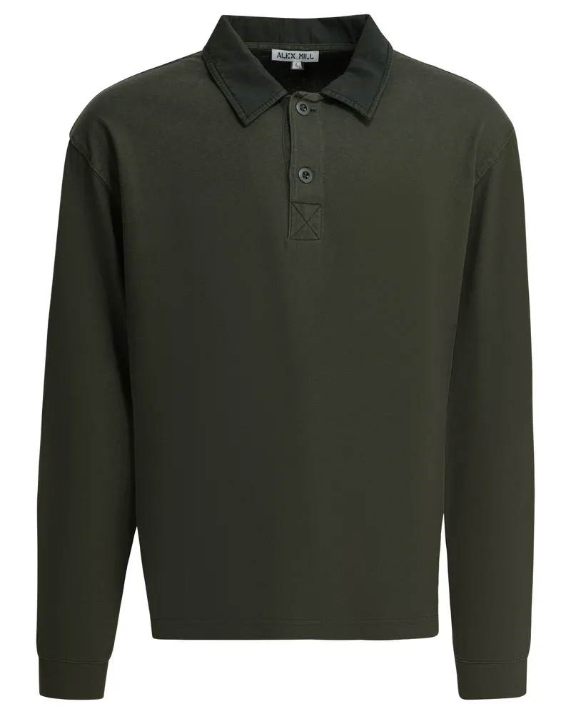 Alex Mill Baumwoll-Poloshirt „Rugby Green