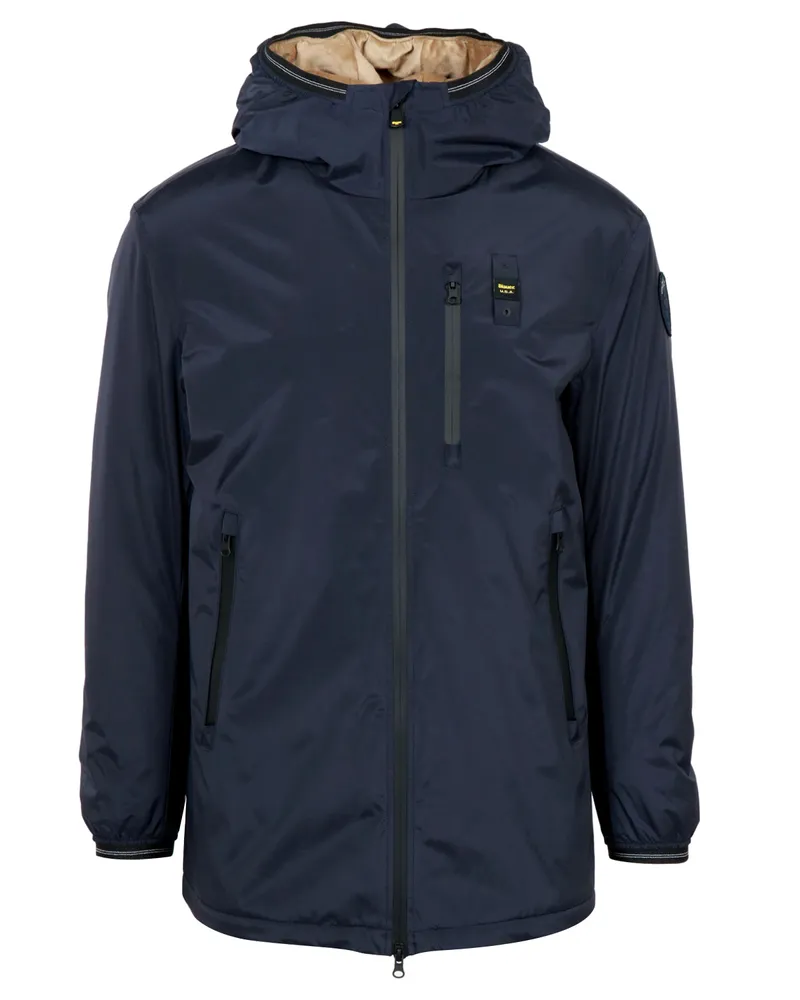 Blauer Mäntel Blau Blue