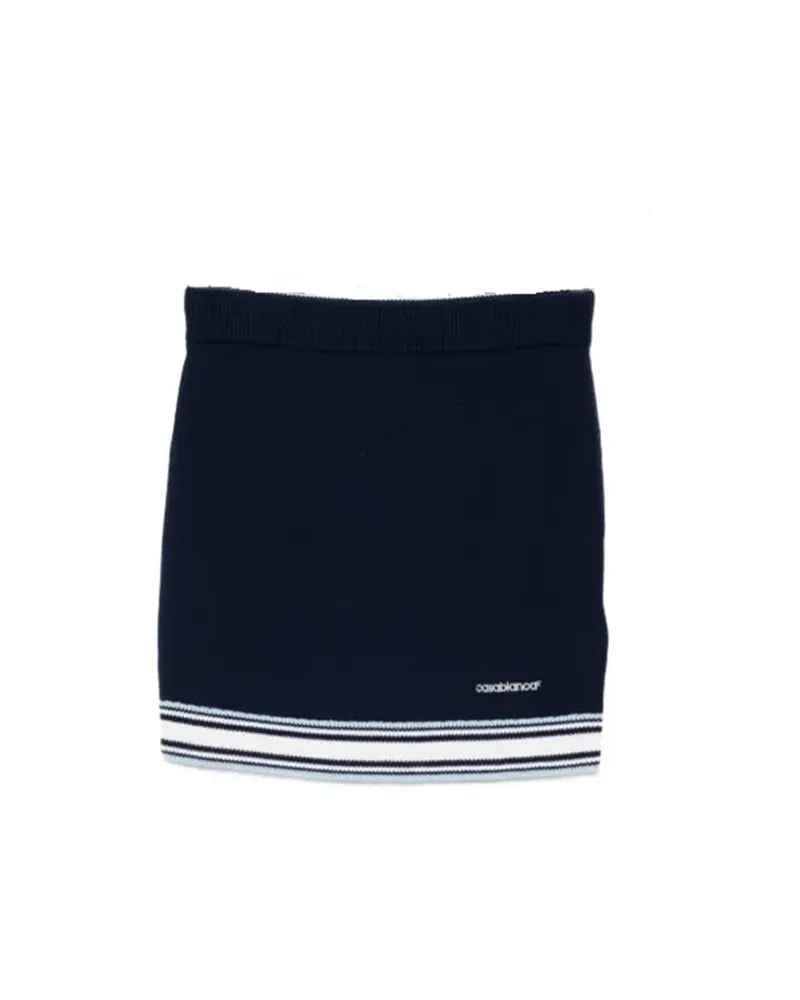 Casablanca Paris Streifen Tennisrock Blue