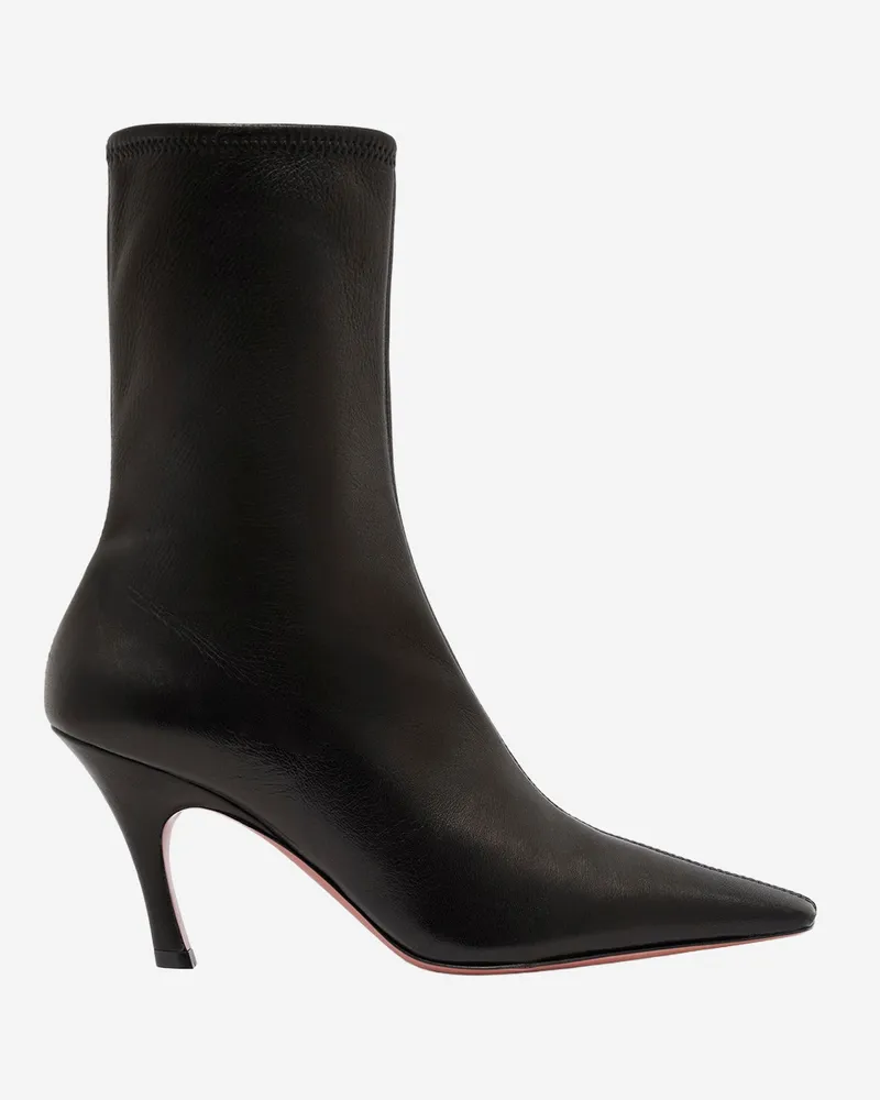 Amina Muaddi Jamie Stretch Bootie 80 Stiefeletten Black