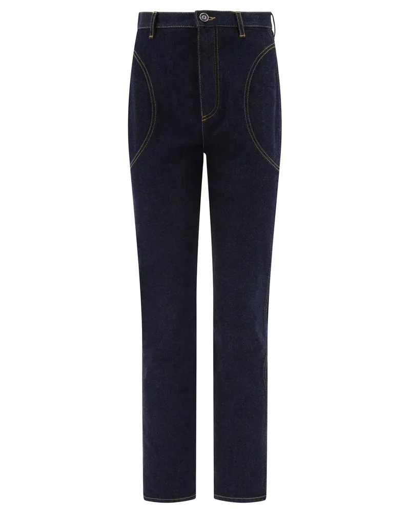 Alaïa Highwaist Jeans Blau