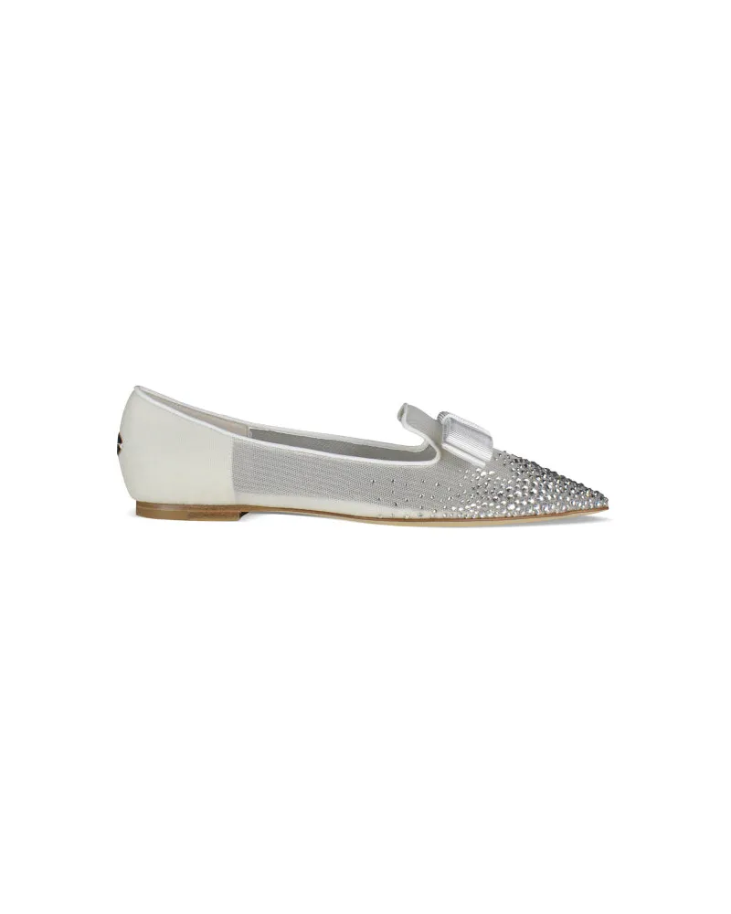Jimmy Choo Ballerinas Gala White