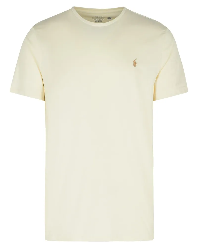 Ralph Lauren Creme Baumwoll -T -Shirt Cream