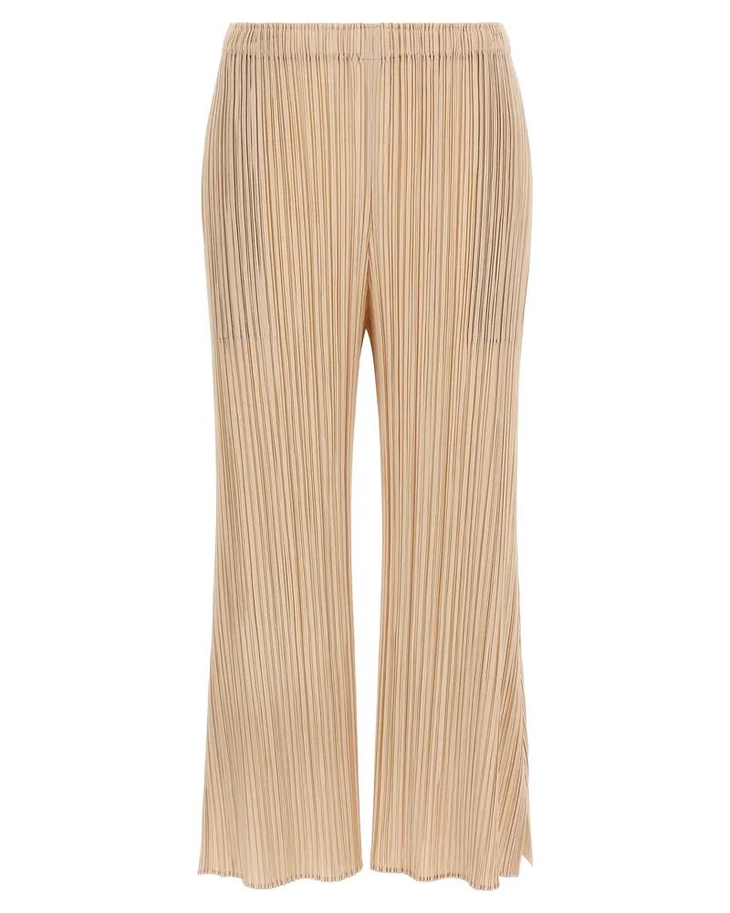 Issey Miyake Falten bitte Issey Miyake 'monatliche Farben: Juli' Hosen Beige