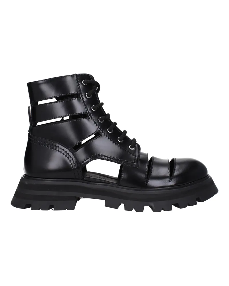 Alexander McQueen Frauen 's Lederstiefel schwarz -