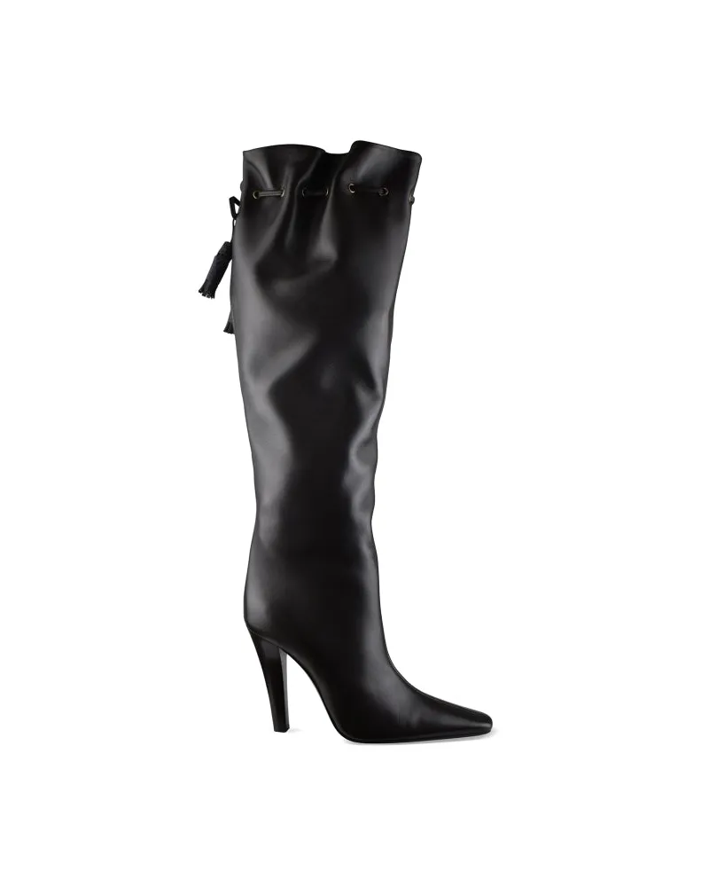 Saint Laurent versammelte Stiefel Brown