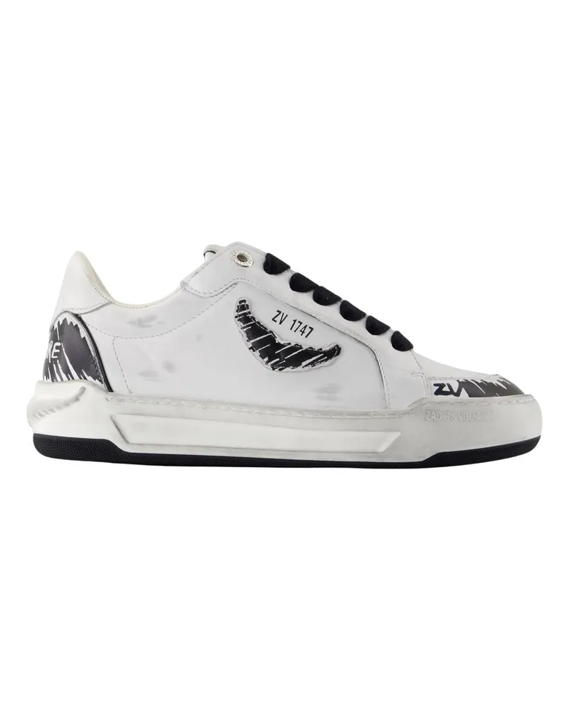 Zadig & Voltaire Fly Wings Sneakers  Leder Weiß White