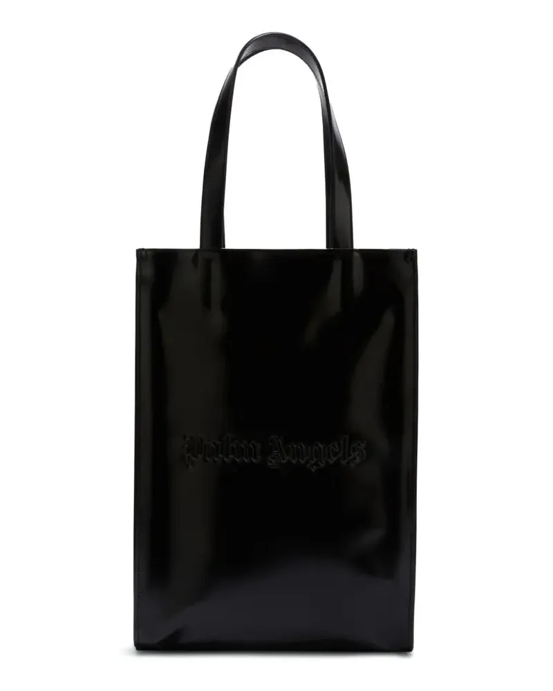 Palm Angels Einkaufstasche mit Logo Black