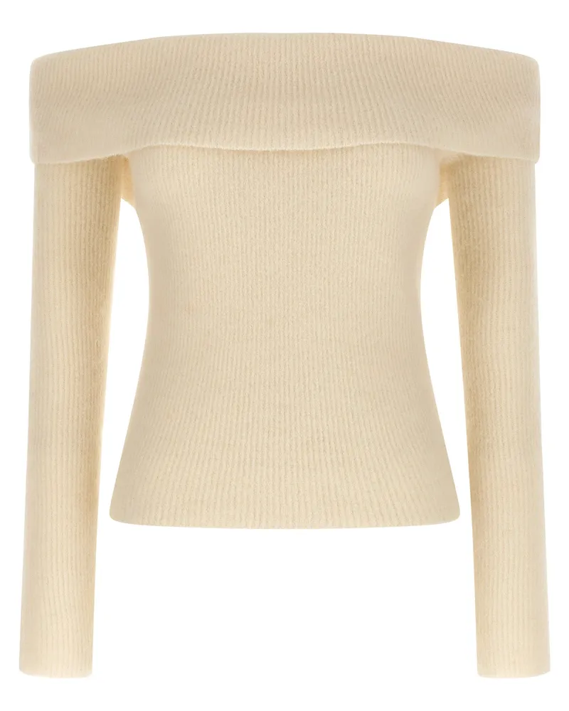 Rick Owens Ls Cowl' Pullover White