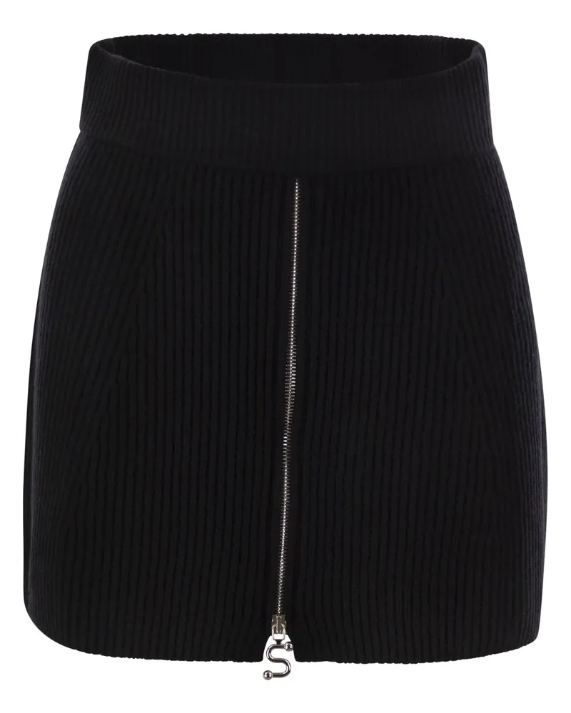 SPORTMAX Refolo Rock aus Wolle und Kaschmir Black