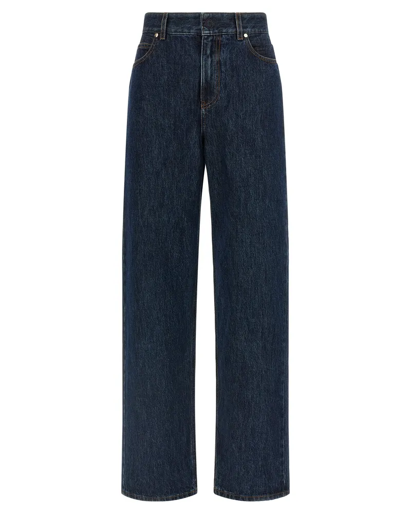 Fendi Gepolsterte Jeans „Ff“ von Blue