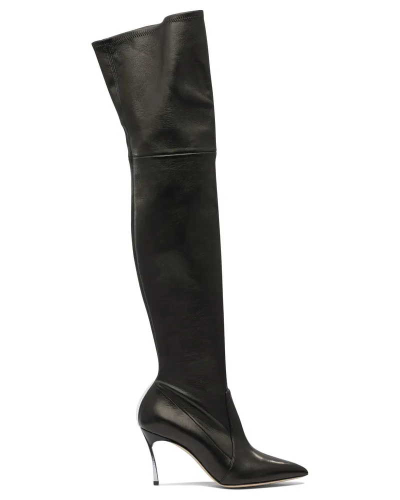 Casadei Overknee-Stiefel 100 mm Black