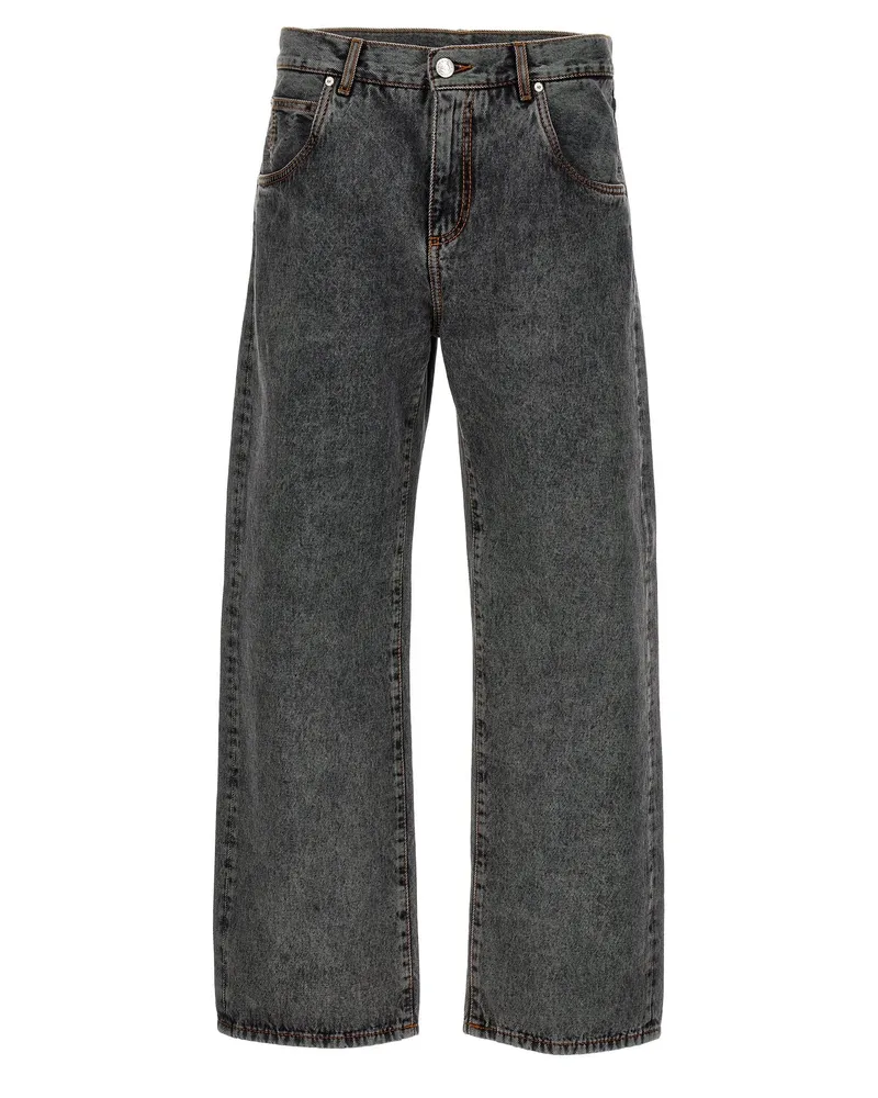 Etro Logo Stickjeans Gray