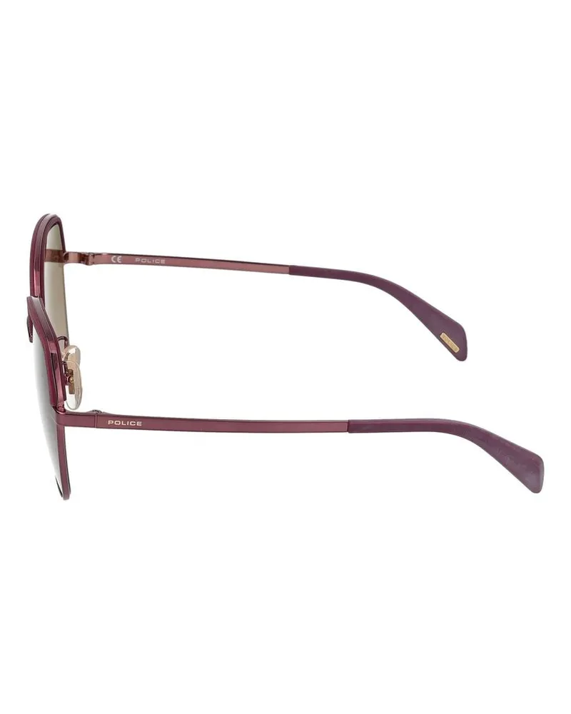 Police Sonnenbrille Polizei SPLC24 GL3 G Bordeaux C/Glitzer/17/135 Gl3g
