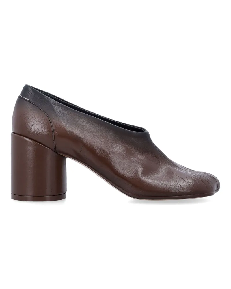 Maison Margiela Flache Schuhe Braun Brown