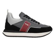 Sneakers 4us Herren Stoff Grau/Bordeaux