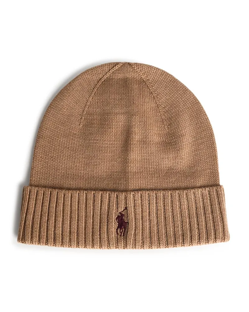 Ralph Lauren Beige Wool Beanie Beige