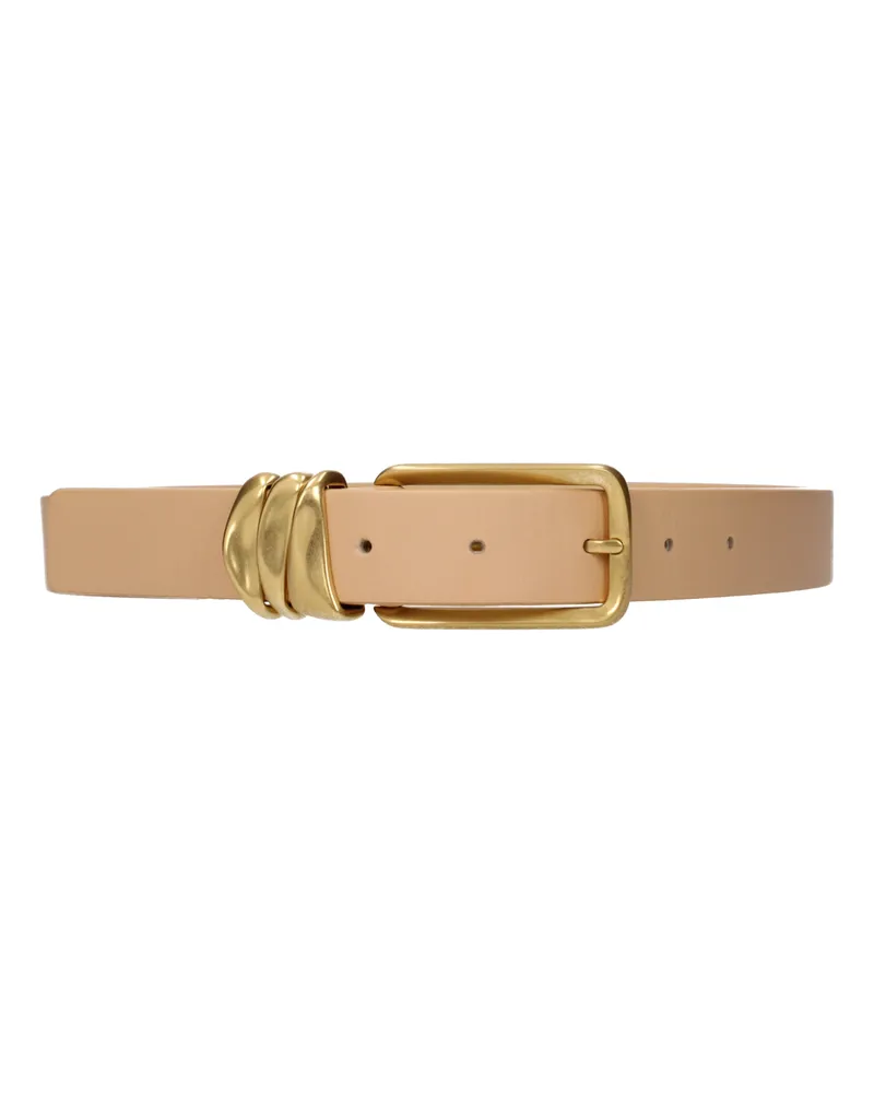 Bottega Veneta Damens Gürtel Beige/Mandelleder -