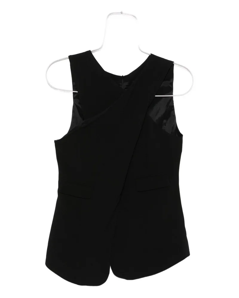 Emporio Armani ist Top eingewickelt Black