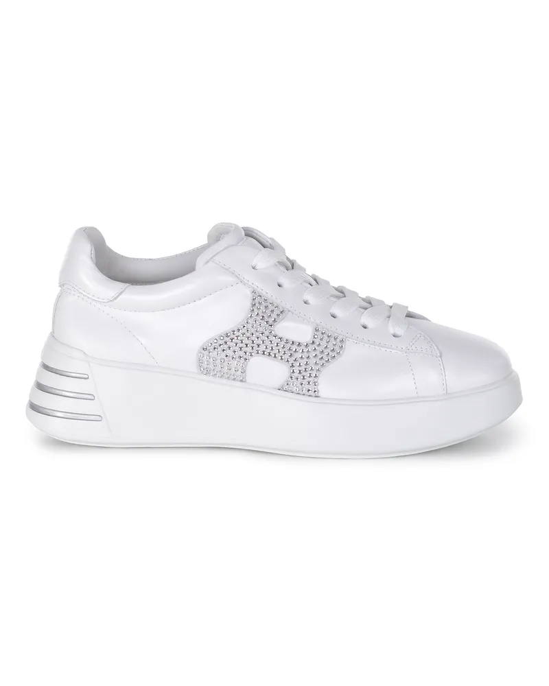 Hogan Rebellen" -Sneaker aus Perlenleder White